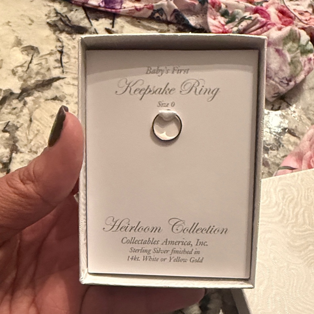 Heirloom Collection Baby's First Keepsake Ring - Silver